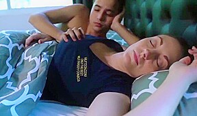 The guy woke the Step mother and fucked her long dick in tight pus